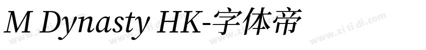 M Dynasty HK字体转换